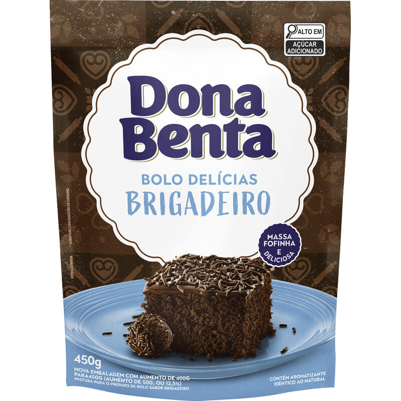 Mistura para Bolo Dona Benta Brigadeiro Pacote 450g