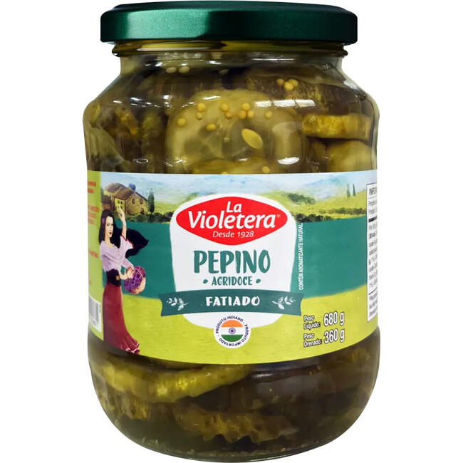 Pepino Agridoce La Violetera Fatiado 360g