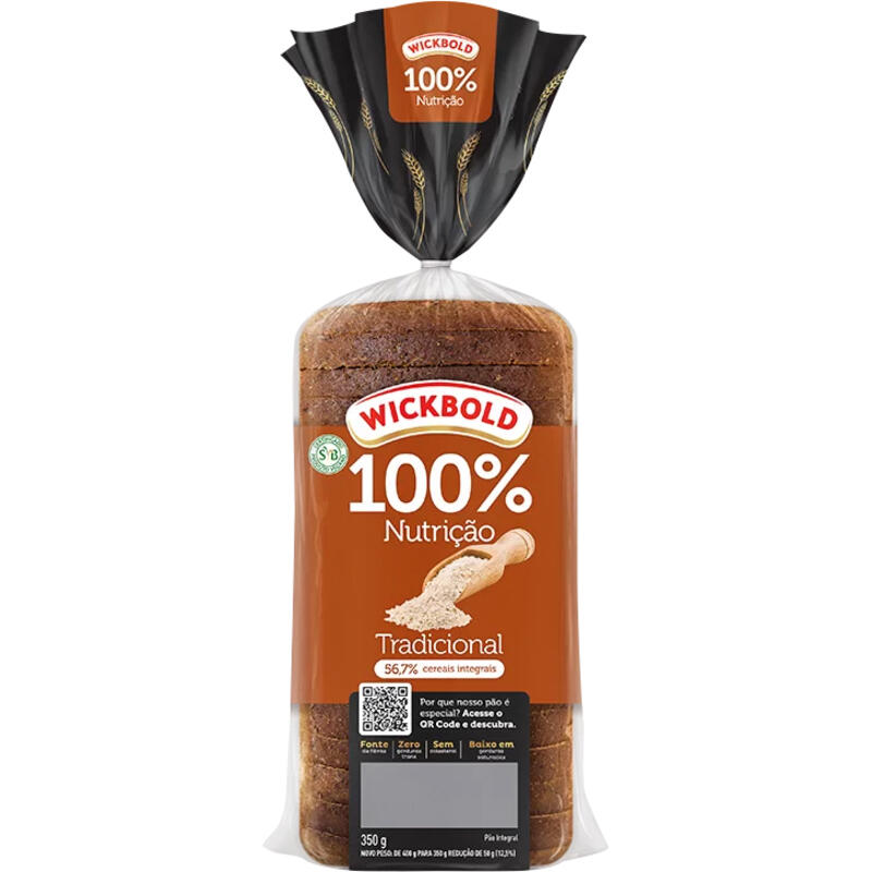 Pão Wickbold 100% Nutrição Tradicional 350g