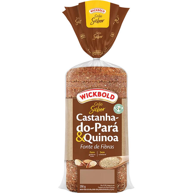 Pão Wickbold Castanha do Pará e Quinoa 350g