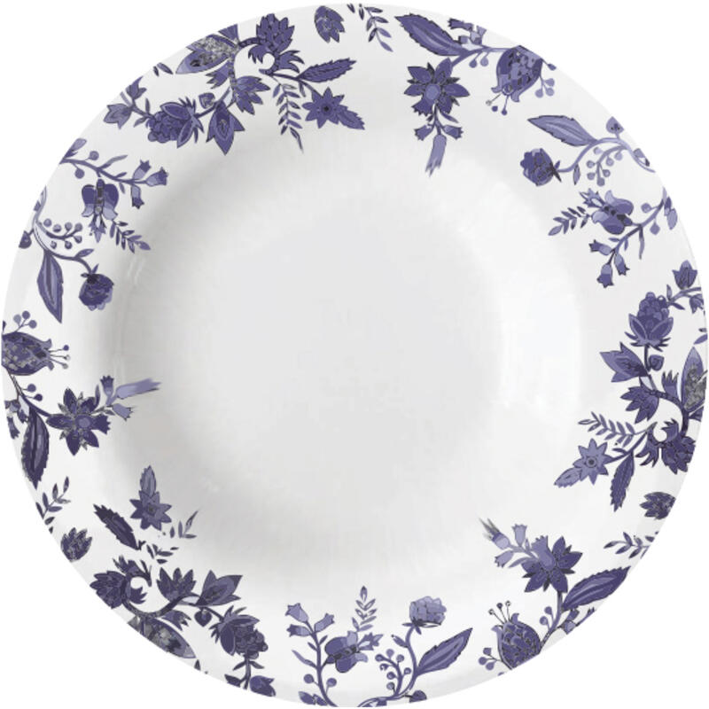 Prato Decorado Opaline Celeste Fundo 21,5cm Ref.80 un