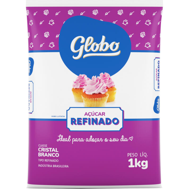 Açúcar Refinado Globo 1kg