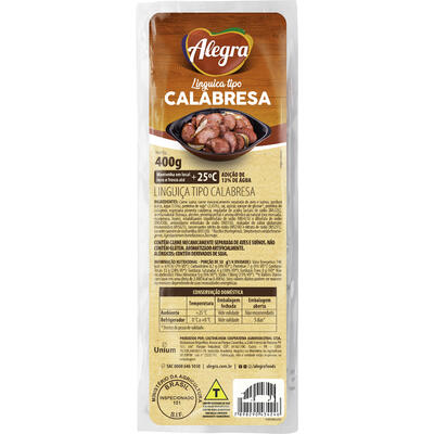 Linguiça Calabresa Alegra Resfriada 400g
