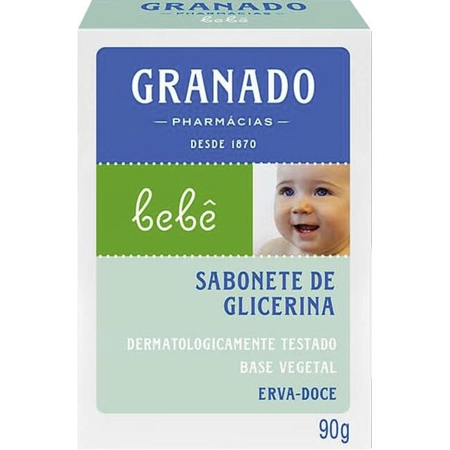 Sabonete Granado Glicerina Erva-Doce Caixa 90g