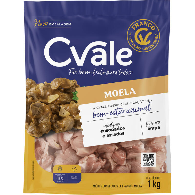 Moela de Frango C.Vale Congelada 1kg