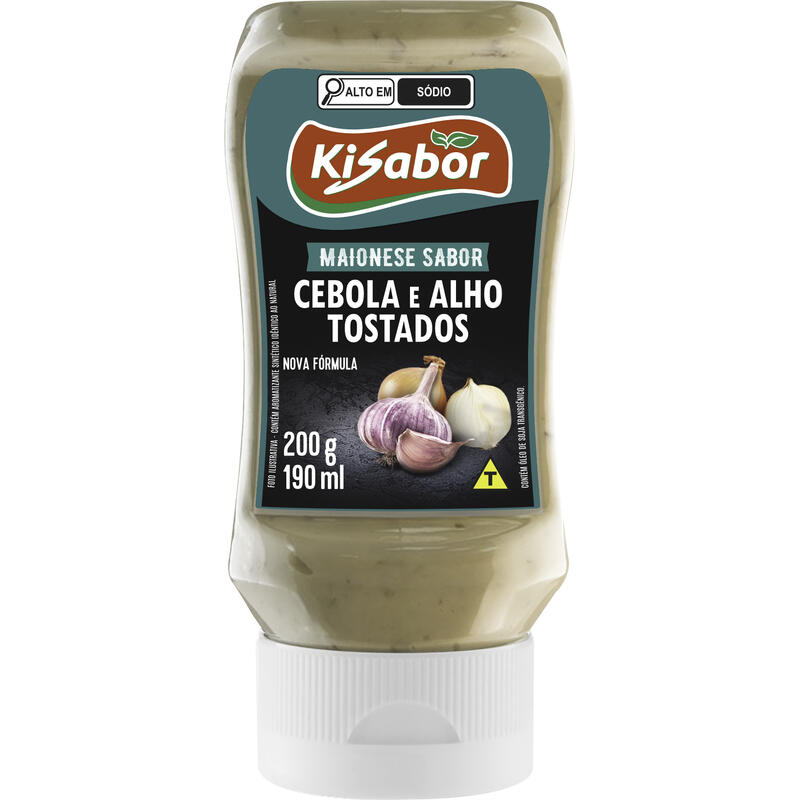 Maionese Kisabor Alho e Cebola Tostados 200g