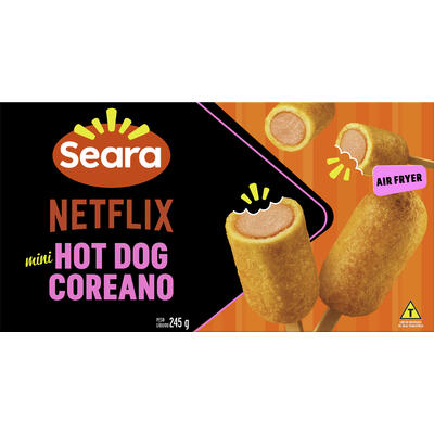 Mini Hot Dog Coreano Seara Netflix Caixa 245g