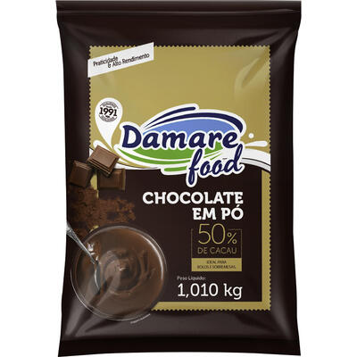 Chocolate em Pó Damare 50% Cacau 1,010kg