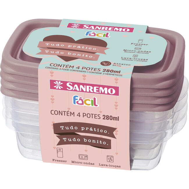 Pote Sanremo 280ml SR160/4C cjo 4 un