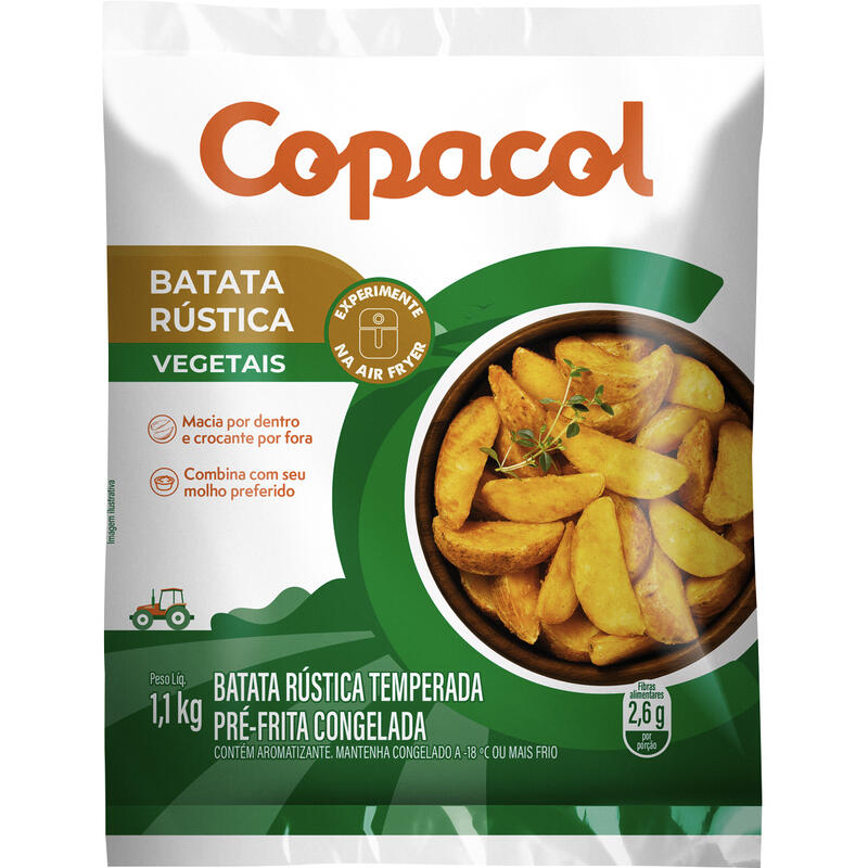 Batata Rústica Copacol Congelada 1,1kg