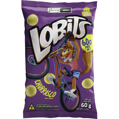 Salgadinho Lobits Churrasco 60g
