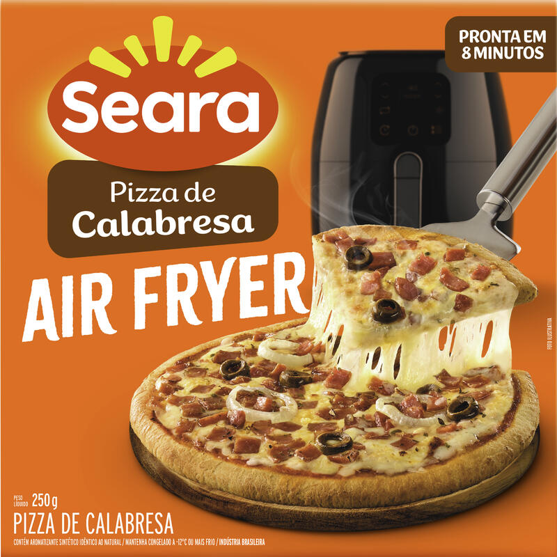 Pizza Calabresa Seara Air Fryer Caixa 250g