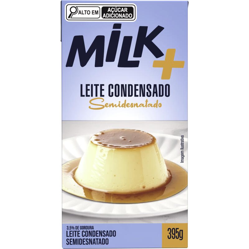 Leite Condensado Milk + Semidesnatado 395g