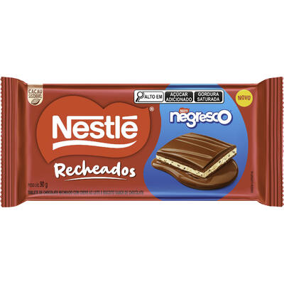 Chocolate Recheado Nestlé Negresco 90g