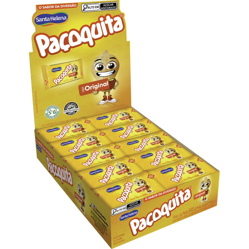 Doce Santa Helena Paçoquita Embalada 648g