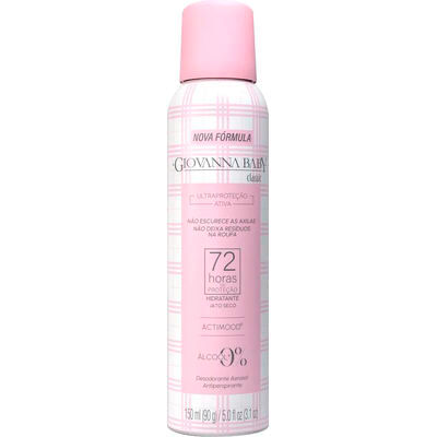 Desodorante Giovanna Baby Aerossol Blue 0% Alumínio Feminino Frasco 150ml