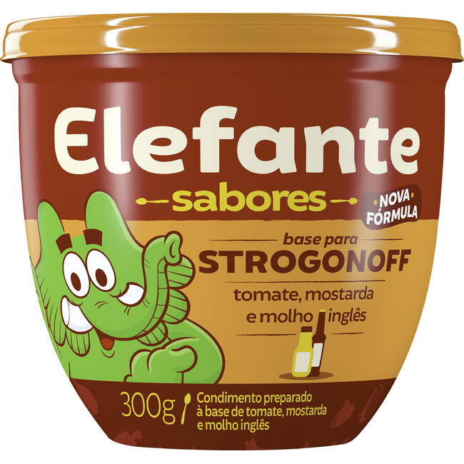 Extrato de Tomate Elefante Sabores Strogonoff Pote 300g