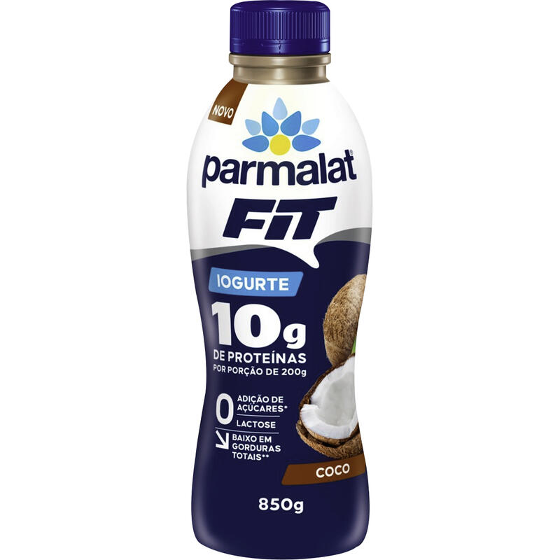 Iogurte Fit Parmalat Protein Coco 850g