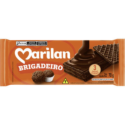 Biscoito Marilan Wafer Brigadeiro Pacote 70g