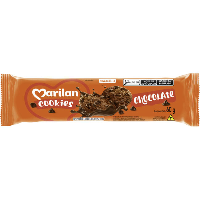 Biscoito Cookies Marilan Chocolate 60g