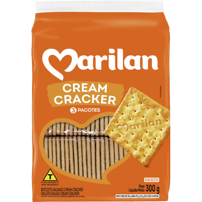 Biscoito Marilan Cream Cracker Pacote 300g