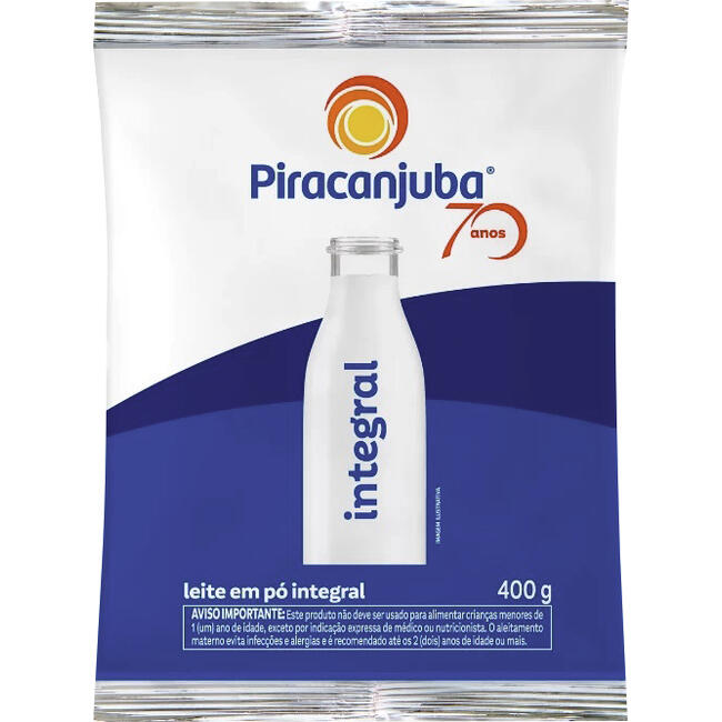 Leite em Pó Piracanjuba Integral Sachet 400g