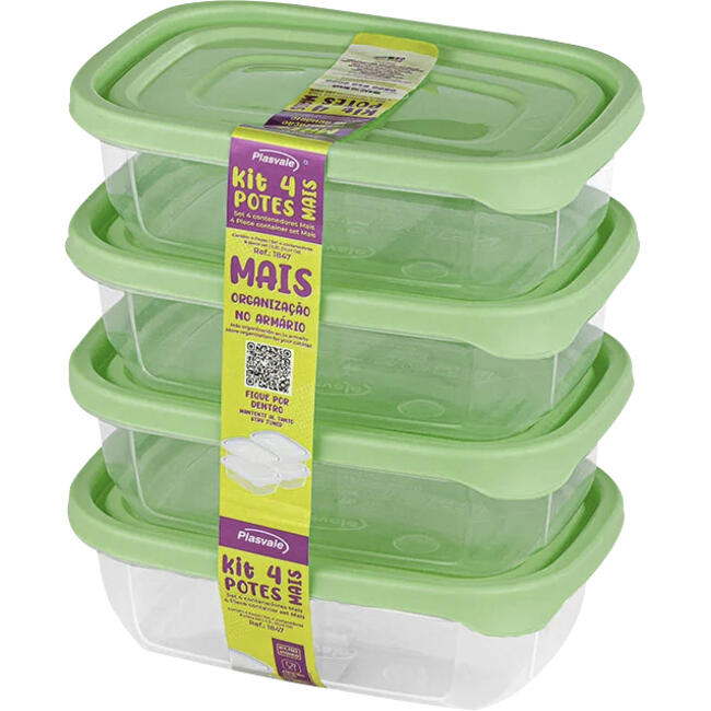 Kit Pote Plasvale Mais 300ml Cjo 4 un
