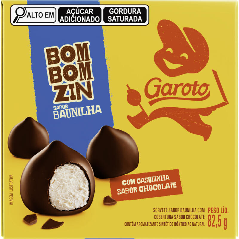 Bombom de Sorvete Garoto Baunilha 82,5g