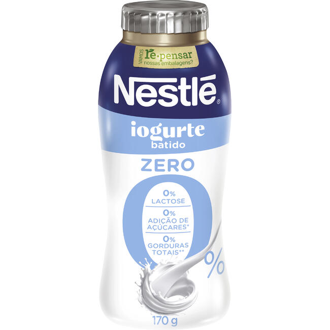 Iogurte Nestlé Zero Lactose Desnatado Batido 170g