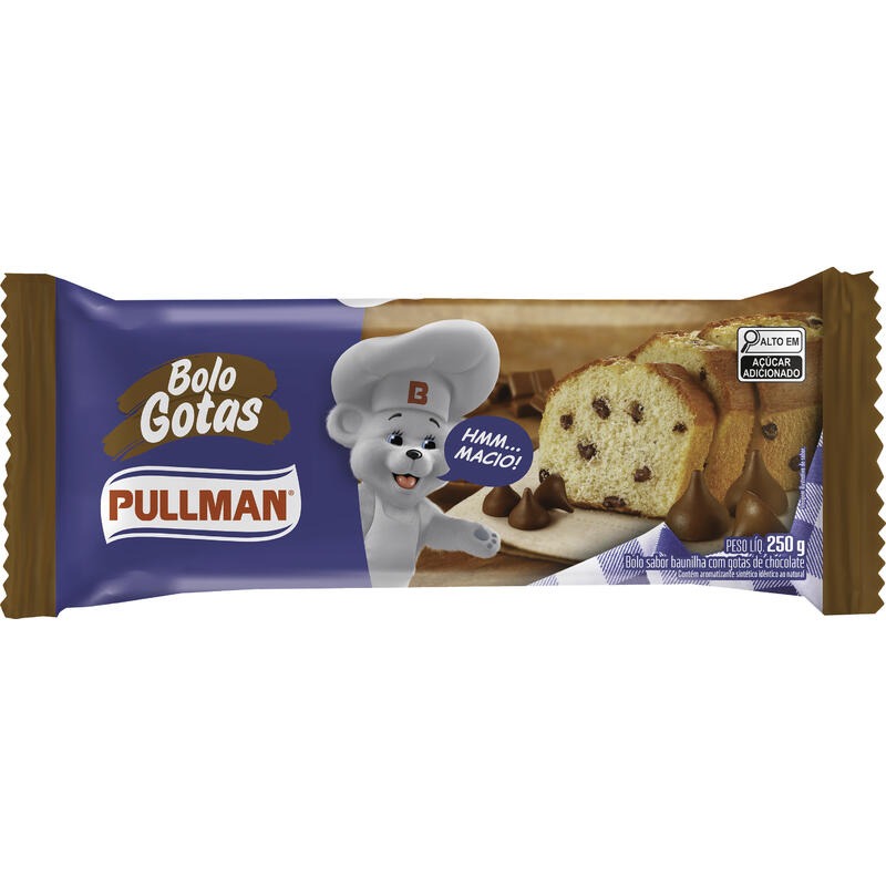 Bolo Pullman Gotas de Chocolate Pacote 250g