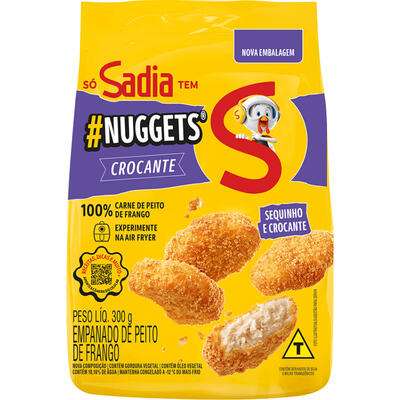 Empanado de Frango Sadia Nuggets Original Pacote 300g