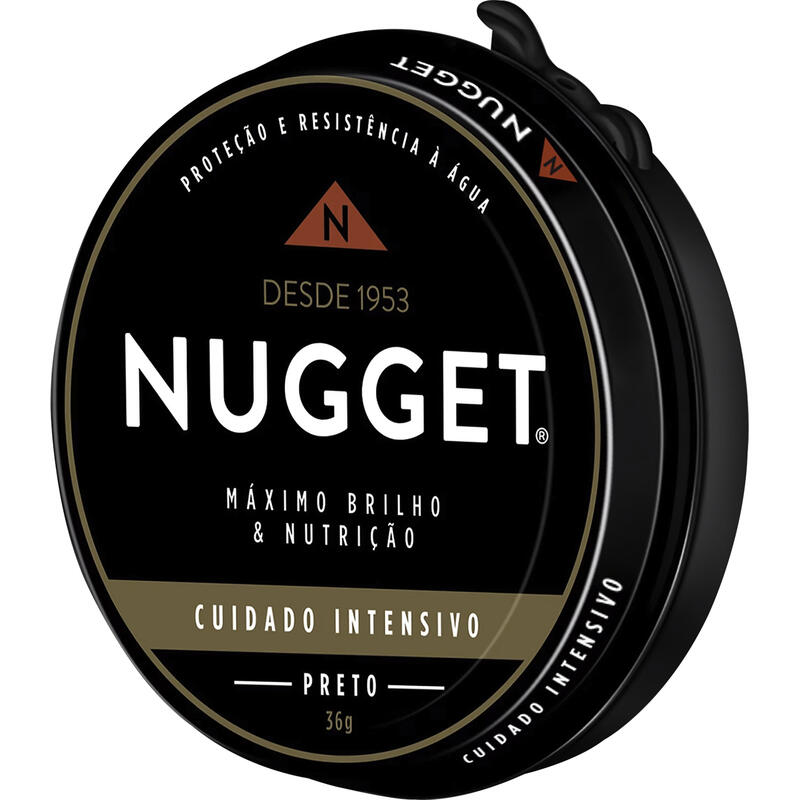 Cera para Calçados Nugget Preto 4 em 1 36g