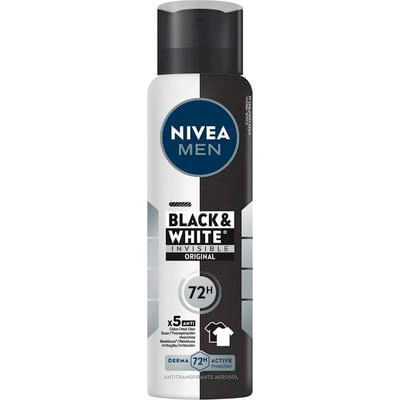 Desodorante Nivea Men Aerossol Black & White Invisible Original Masculino Frasco 150ml