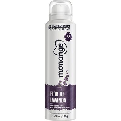 Desodorante Monange Aerossol Flor de Lavanda Feminino Frasco 150ml