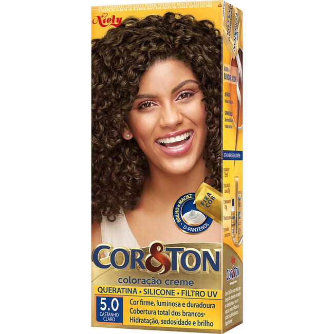 Coloração em Creme Mini 5.0 Castanho Claro Cor & Ton