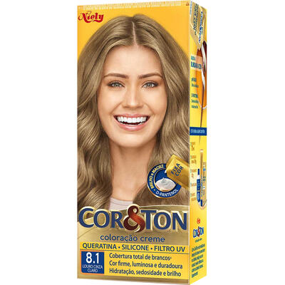 Tintura Cor&Ton 8.1 Louro Cinza Claro 135g