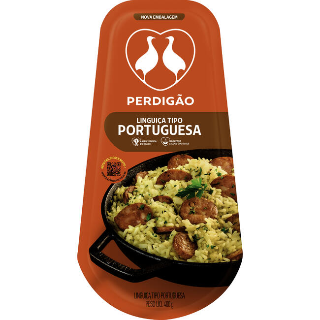 Linguiça Perdigão Tipo Portuguesa Defumada 400g