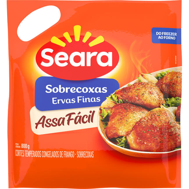 Sobrecoxa de Frango Assa Fácil Seara Congelada 800g
