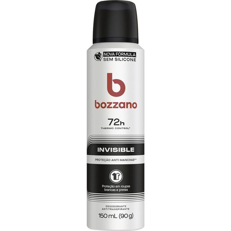 Desodorante Aerosol Antitranspirante Masculino Bozzano Invisible 150ml