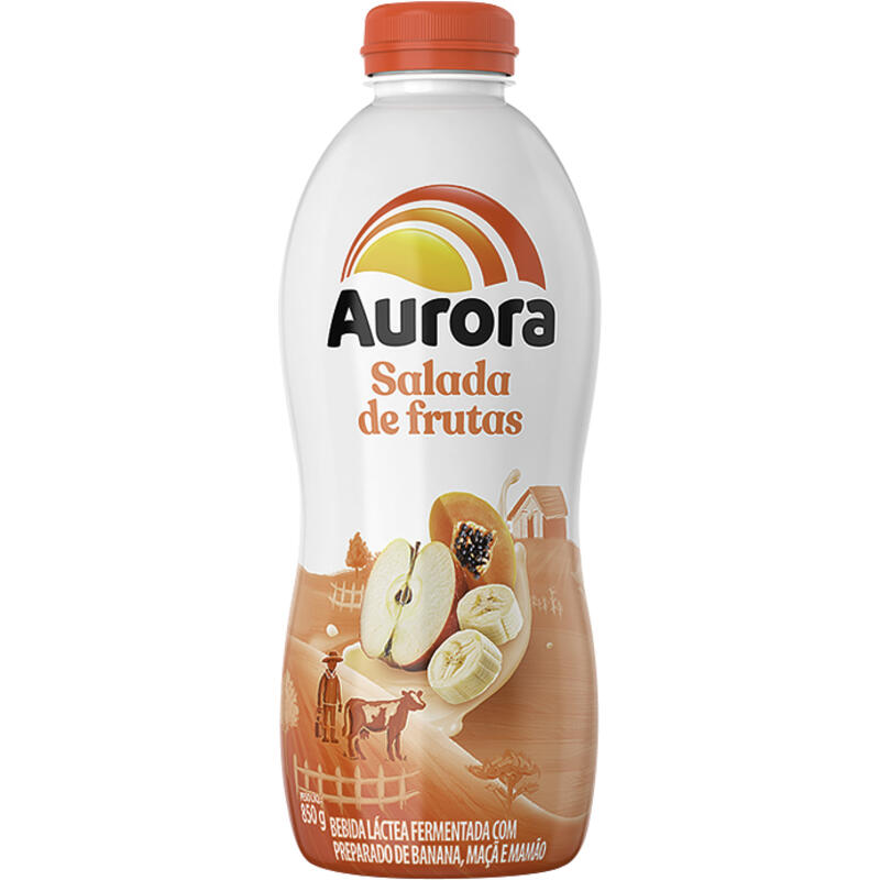 Bebida Láctea Aurora Salada de Frutas 850g
