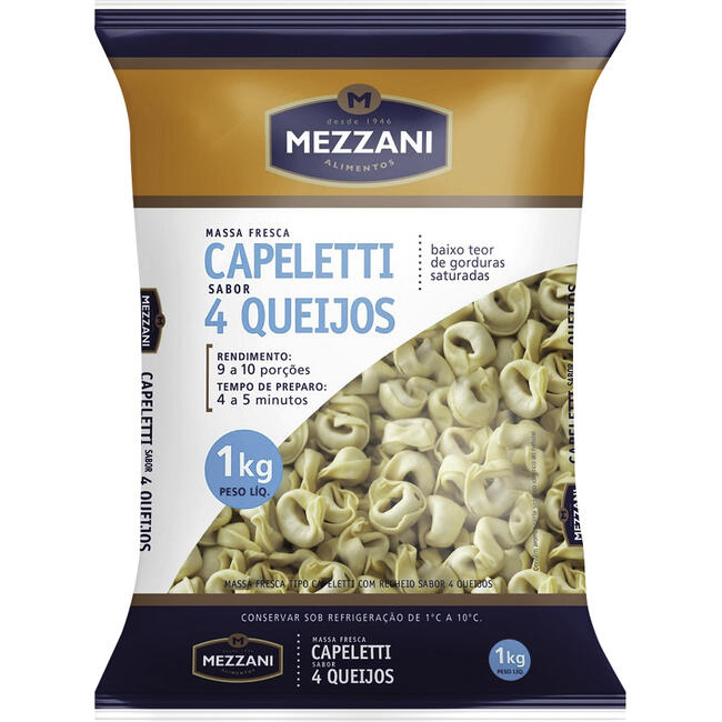 Capeletti Mezzani 4 Queijos 1kg