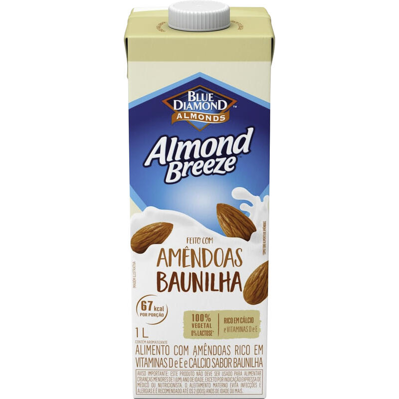 Alimento À Base de Amêndoas Almond Breeze Baunilha 1L