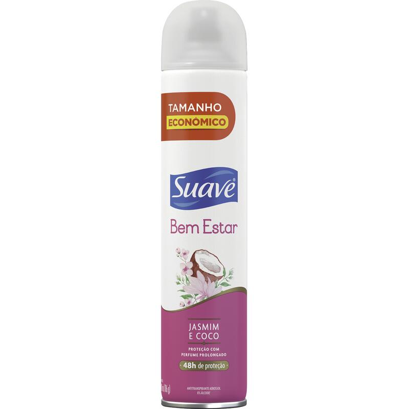 Desodorante Aerosol Suave Feminino Jasmim e Coco 200ml