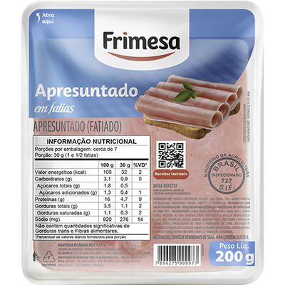 Apresuntado Frimesa Fatiado 200g
