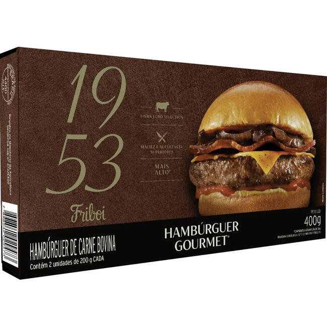 Hambúrguer Bovino Friboi Congelado 400g