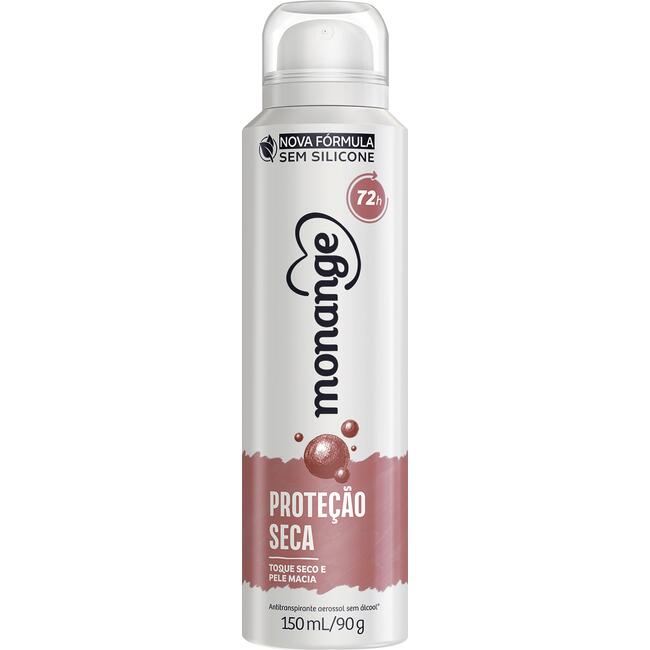 Desodorante Monange Aerossol Protect Seca Feminino Frasco 150ml