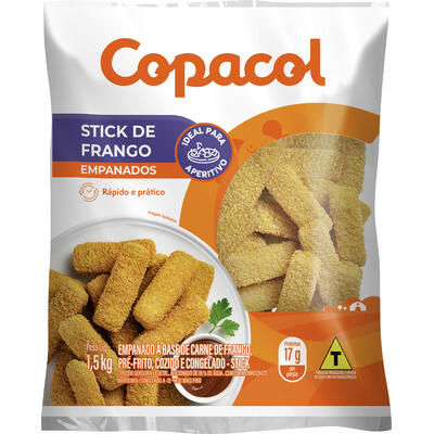 Tirinhas Stick de Frango Copacol Congelado 1,5kg