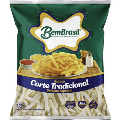 Batata Pré-Frita Bem Brasil Congelada Tradicional 1,05kg
