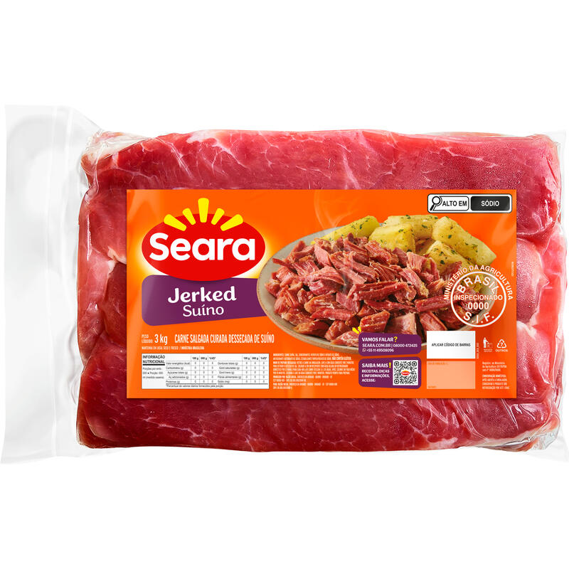 Jerked Suíno Seara 3kg