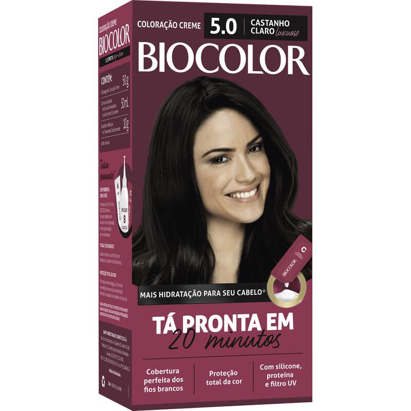 Mini Tintura Biocolor 5.0 Castanho Claro Luxuoso
